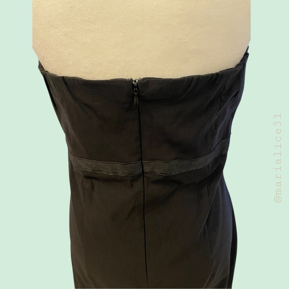 Express Stretch Strapless Dress. Black. Size 10. EUC. Measurements in pictures. - Picture 6 of 15